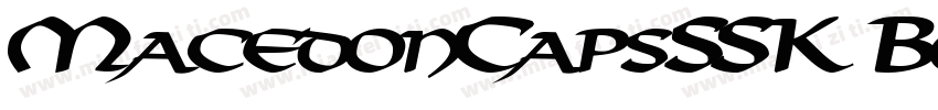MacedonCapsSSK Bold字体转换
